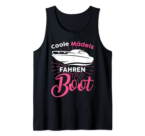 Coole Mädels Fahren Boot Tank Top von Bootsbesitzer Segler Boot Kapitän Meer
