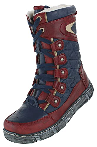 Bootsland 439 Winterstiefel Stiefel Winterschuhe Damenstiefel Damen, Schuhgröße:36 von Bootsland