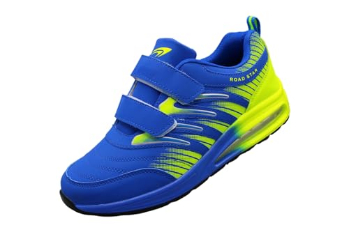 Bootsland 548 Klett Neon Luftpolster Turnschuhe Schuhe Sneaker Sportschuhe, Schuhgröße:48 von Bootsland