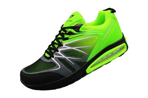 Bootsland 323 Neon Turnschuhe Sneaker Sportschuhe Luftpolstersohle Herren, Schuhgröße:42 von Bootsland