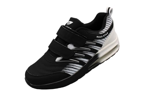 Bootsland 908 Black White Klett Turnschuhe Sneaker Sportschuhe Herren, Schuhgröße:44 von Bootsland