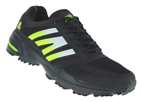 Bootsland Übergröße Luftpolster Turnschuhe Sneaker Laufschuhe 024, Schuhgröße:48, Farbe:Schwarz/Gelb von Bootsland