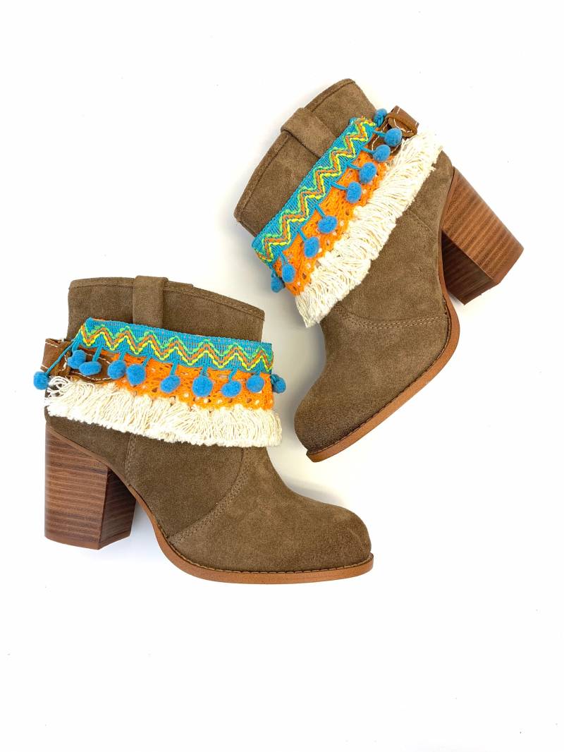 Verstellbare Boho Bootmanschetten Western Stiefeletten Schmuck von Bootsologie