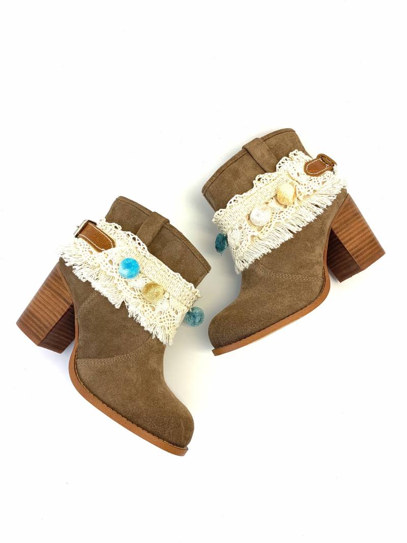 Verstellbare Stiefelmanschetten Western-Schuhstiefel-Schmuck von Bootsologie