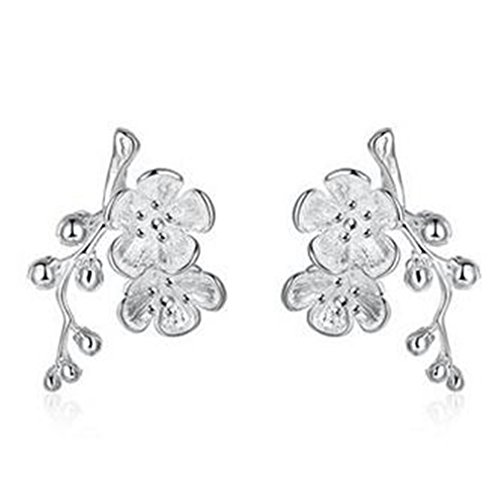 Boowhol Damen Ohrstecker Blumen Elegant Ohrringe 925 Sterling Silber von Boowhol