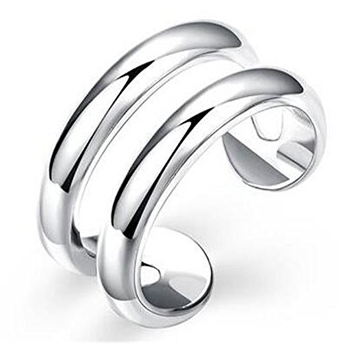 Boowhol Frau Blume Ringöffnung Partnerschaftsringe Mode Ring Verlobungsring Damen Silber 925 Klassisch Silberring von Boowhol