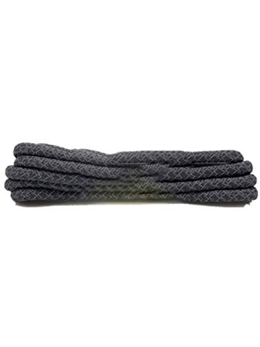 Boowhol Reflektierende Verfärben Rundsenkel Runden Schnürsenkel Shoelaces für Kinder und Erwachsene,Breit 0.4CM (160 CM, Dunkel grau) von Boowhol