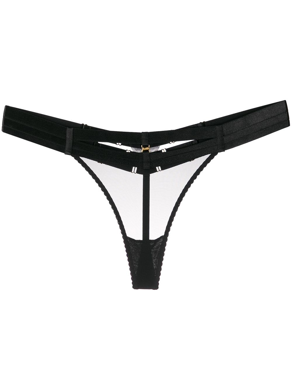 Bordelle 'Art Deco' String - Schwarz von Bordelle