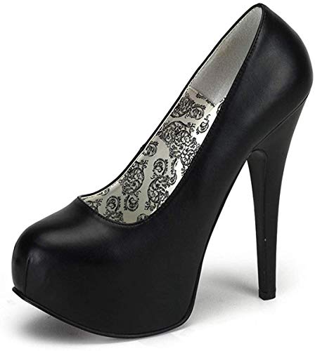 Bordello Teeze-06, Damen Pumps, Schwarz (Blk pu), 40 EU (7 UK) von Pleaser