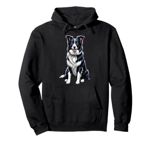 Border Collie Art Herren Damen Border Collie Pullover Hoodie von Border Collie Ajeli