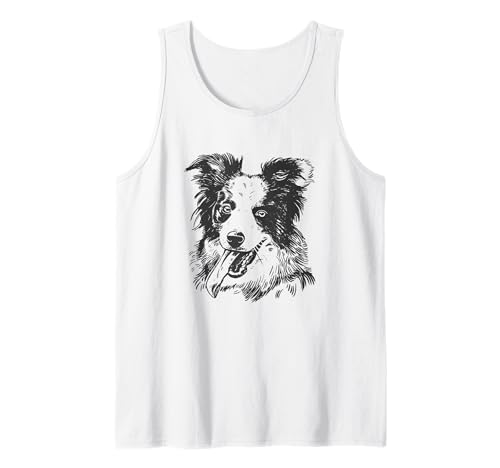 Border Collie Haustier Geschenke für Frauen Männer Hunde Tank Top von Border Collie Hundeliebhaber Geschenke
