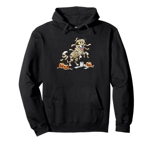 Lustiger Border Collie Mummy Kürbis Halloween Kinder Herren Damen Pullover Hoodie von Border Collie Lovers Halloween Outfits Boy Girl
