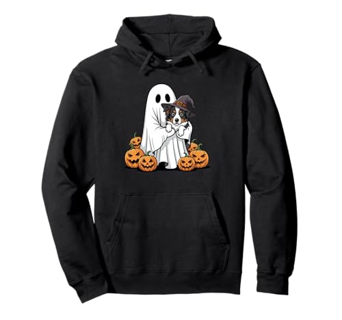 Lustiger Ghost Border Collie Kürbis Halloween Kinder Herren Damen Pullover Hoodie Lustiger Ghost Border Collie Kürbis Halloween Kinder Herren Damen Pullover Hoodie von Border Collie Lovers Halloween Outfits Boy Girl