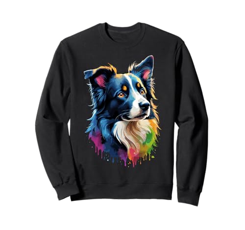 Border Collie Art Herren Damen Border Collie Sweatshirt von Border Collie Men Women Designs
