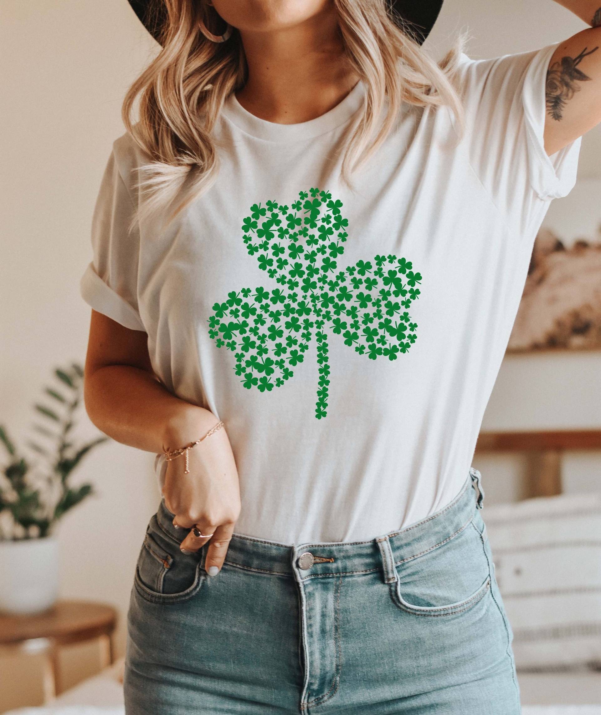 Irish Shirt, St. Patrick Es Day Patricks T-Shirt Für Frauen, Shirt Männer, Glück Der Iren, Kleeblatt Blatt 1 von BorderLes