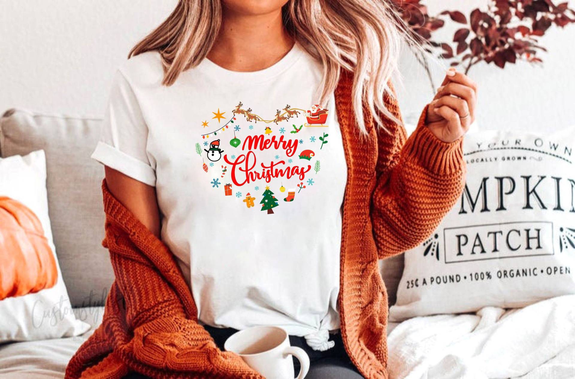 Merry Christmas T Shirt Rentier Weihnachten Elfen Outfit Elfenkostüm Weihnachtsgeschenk Weihnachtsbaum, Merry Christmas Merry Christmas T Shirt Rentier Weihnachten Elfen Outfit Elfenkostüm Weihnachtsgeschenk Weihnachtsbaum, Merry Christmas von BorderLes