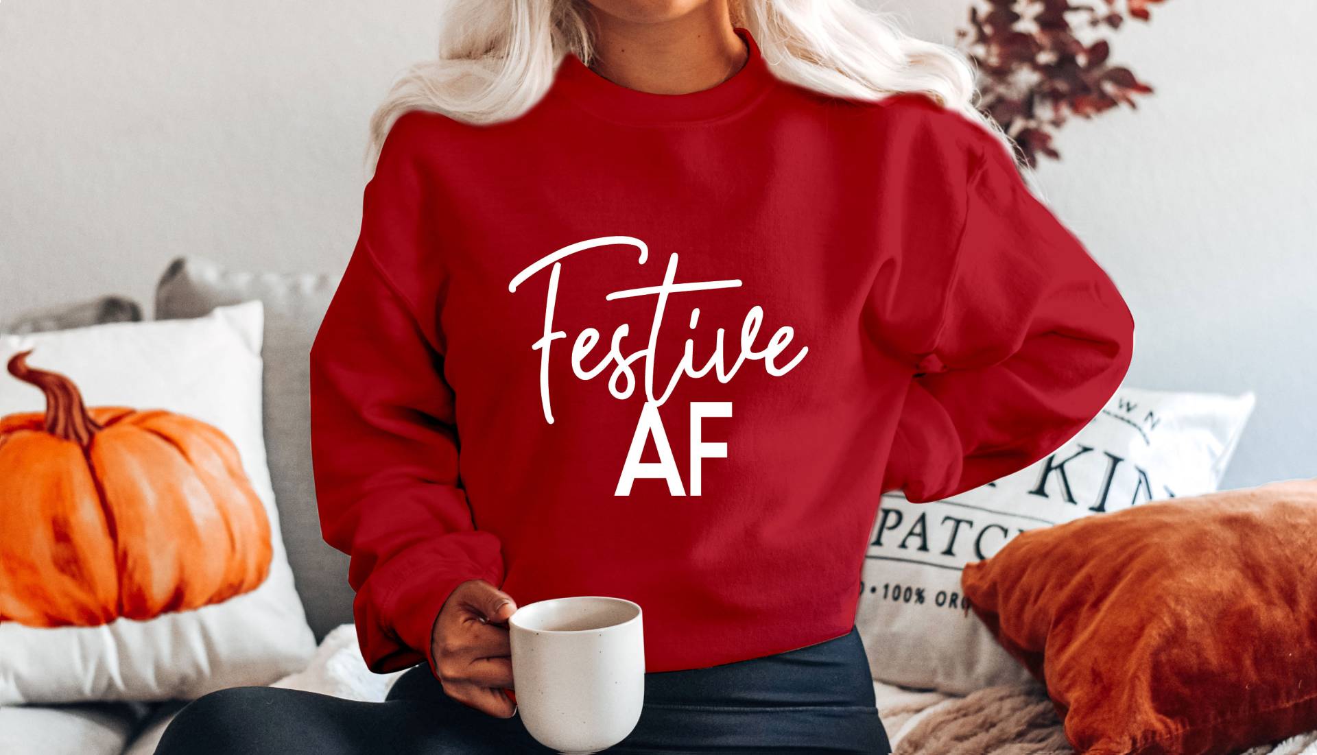 Weihnachts-Sweatshirt, Lustige Weihnachts-Shirts Für Frauen, Weihnachtsgeschenke Frauen Festliches Af-Shirt, Weihnachts-Pullover, Festliches Af von BorderLes