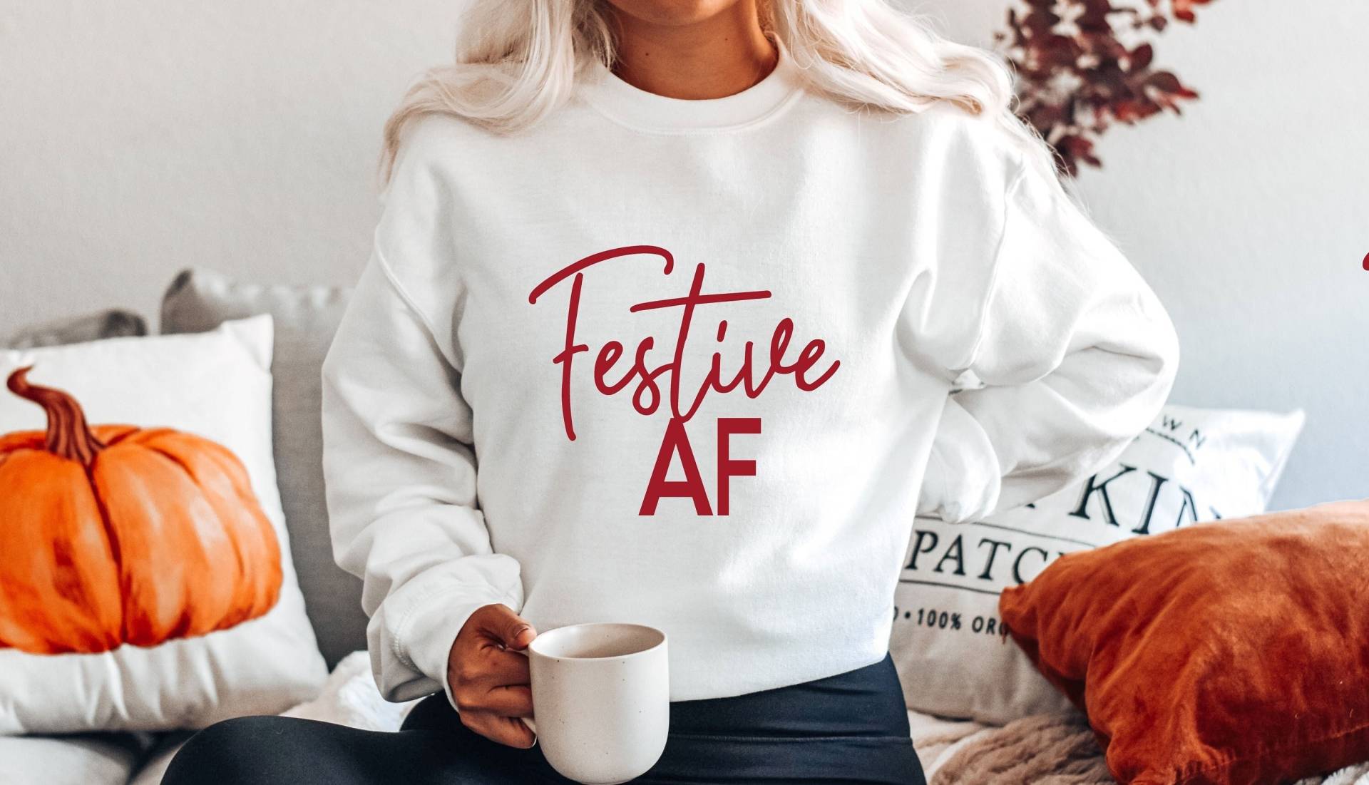 Weihnachts-Sweatshirt, Lustige Weihnachts-Shirts Für Frauen, Weihnachtsgeschenke Frauen Festliches Af-Shirt, Weihnachts-Rundhals-Weihnachts-Pullover von BorderLes