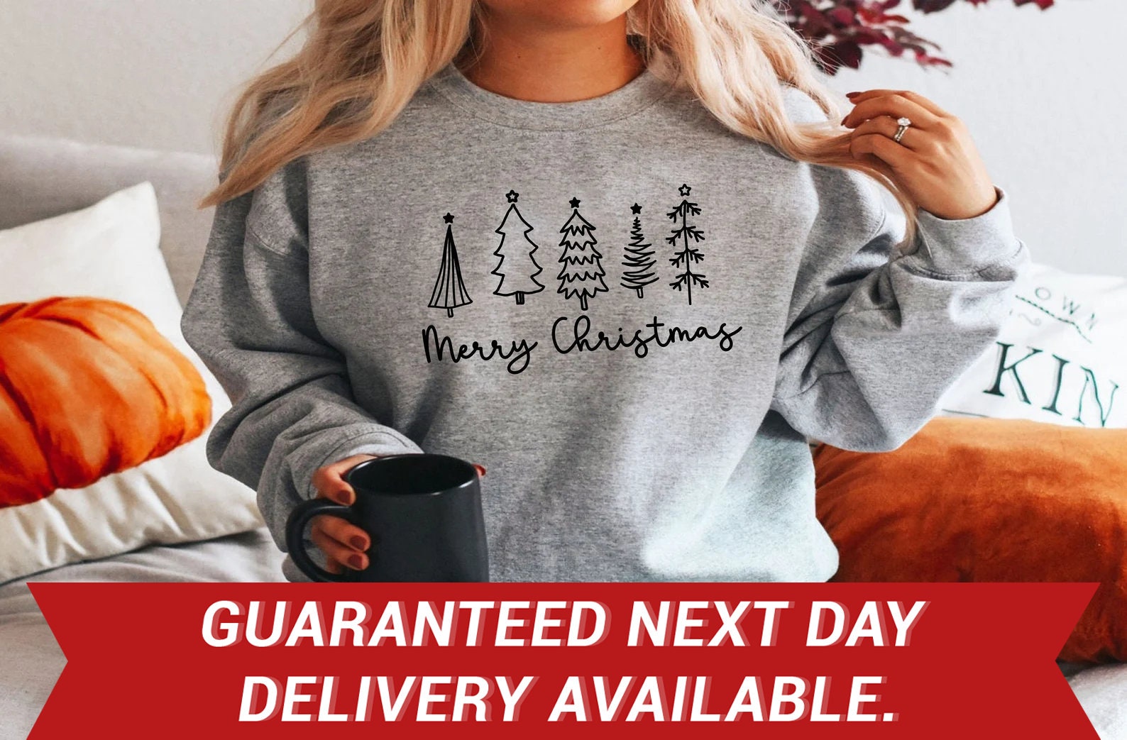 Weihnachtsbaum-Sweatshirt, Weihnachten Sweatshirt, Süßes Weihnachts-Shirt, Feiertags-Shirt, Frauen-Weihnachts-Shirt, Weihnachtsbaum-1 | Swt von BorderLes