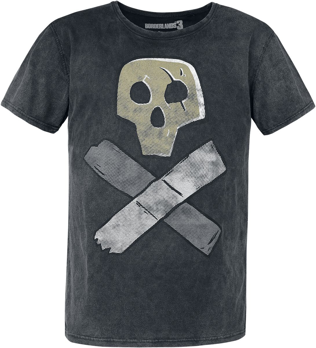 Borderlands 3 - Skull T-Shirt grau in L von Borderlands