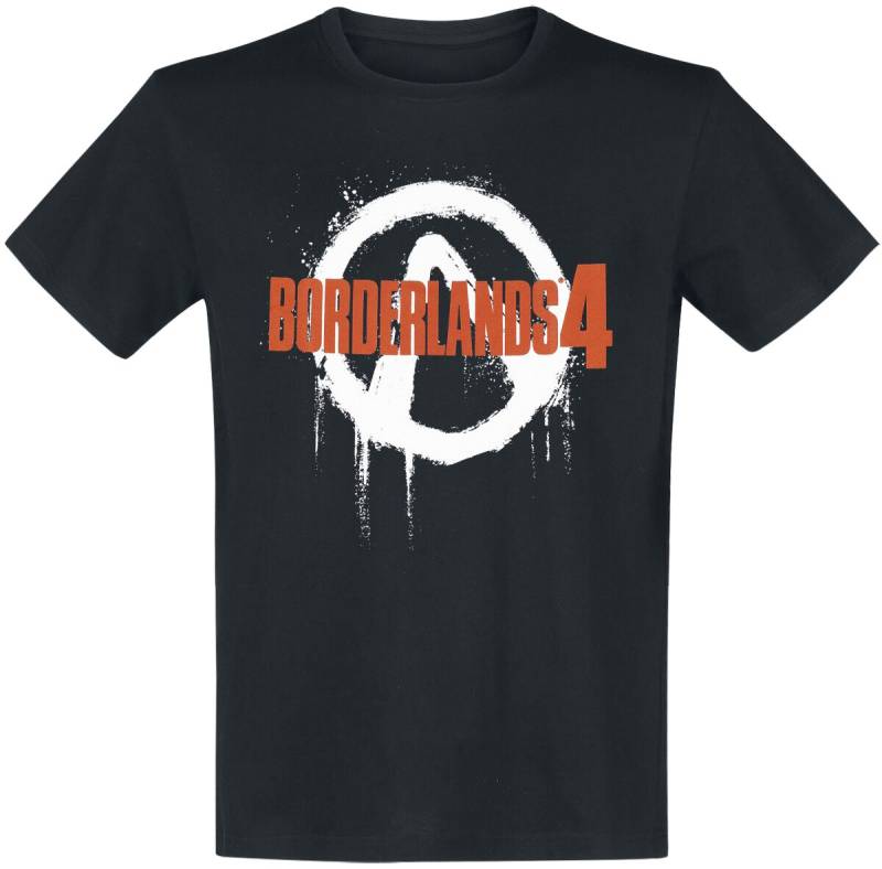 Borderlands Borderlands 4 Logo T-Shirt schwarz in XXL von Borderlands