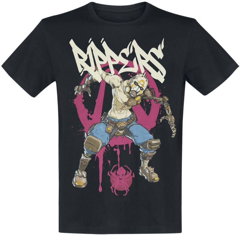 Borderlands Rippers T-Shirt schwarz in XXL von Borderlands
