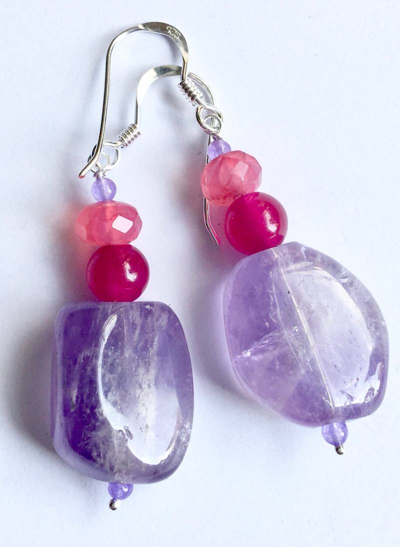 Amethyst Und Quarz Ohrringe von BorealisJewellery