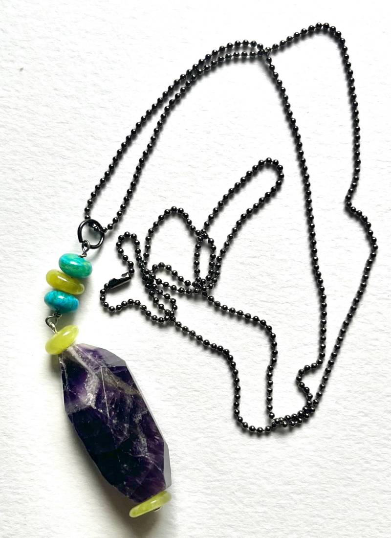 Großer Amethyst Anhänger von BorealisJewellery