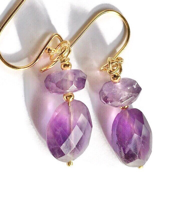 Ovale Amethyst Ohrringe von BorealisJewellery