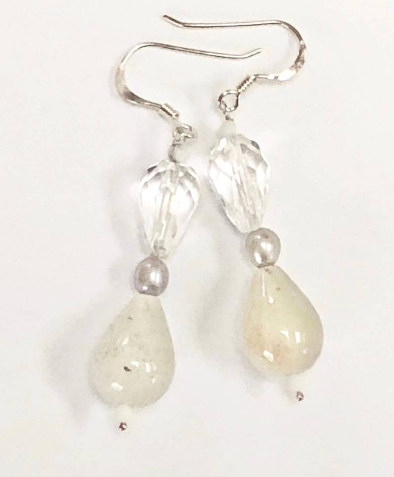 Quarz Und Bergkristall Ohrringe von BorealisJewellery