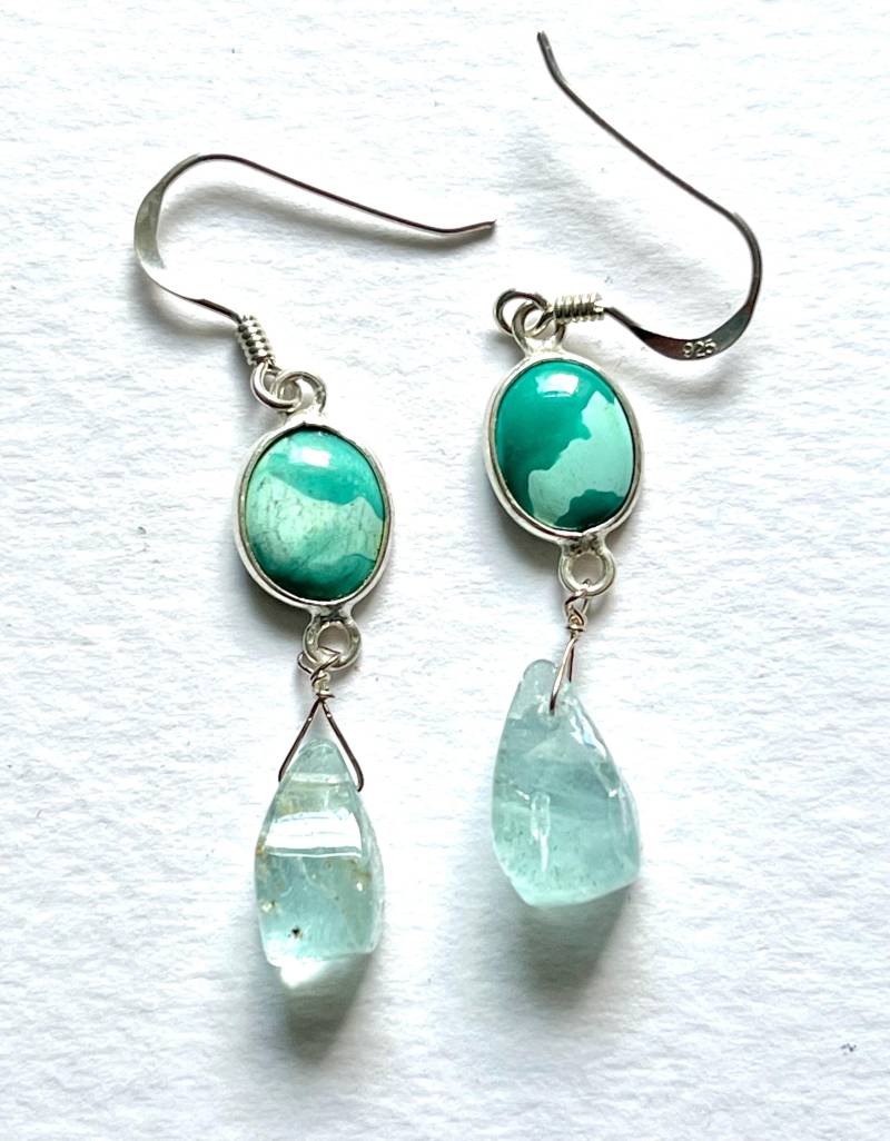 Türkis Und Apatit Ohrringe von BorealisJewellery