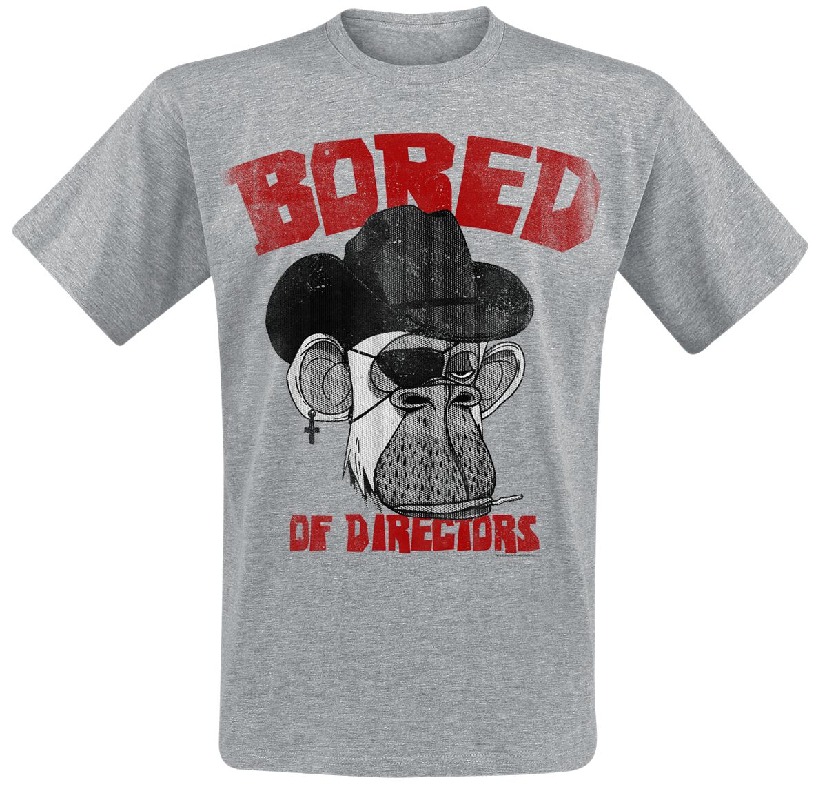 Bored Of Directors Clint Apewood Vintage T-Shirt grau in M von Bored Of Directors