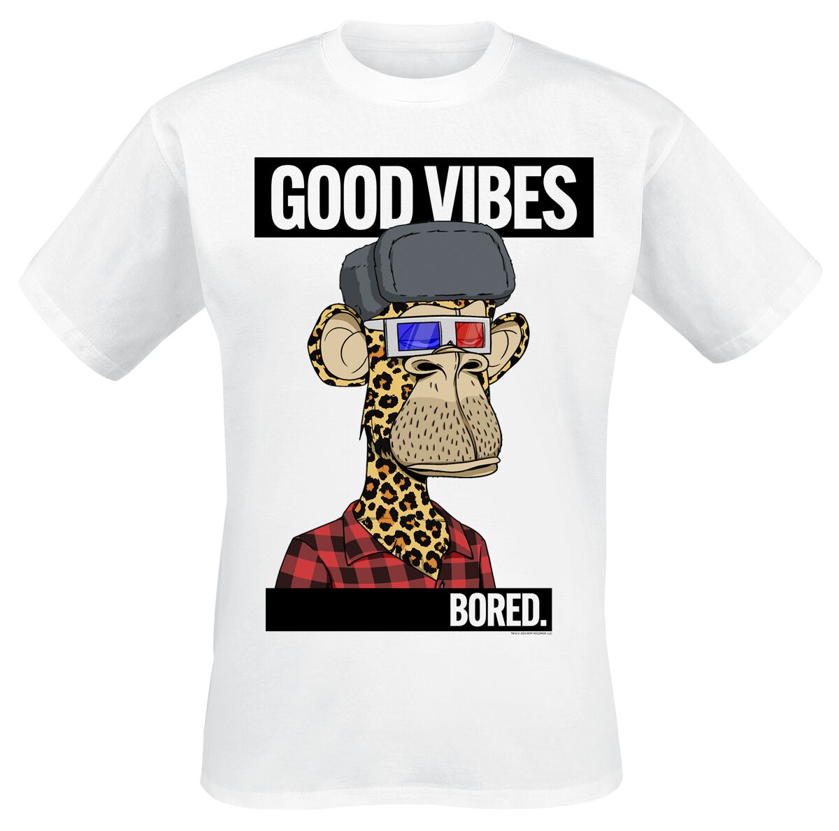 Bored Of Directors Good Vibes T-Shirt weiß in XXL von Bored Of Directors