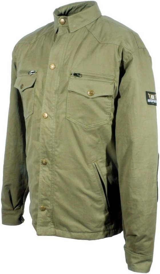 Bores Motorradjacke Military Jack Olive Motorrad Hemd Rückenprotektor enthalten,wasserdicht von Bores