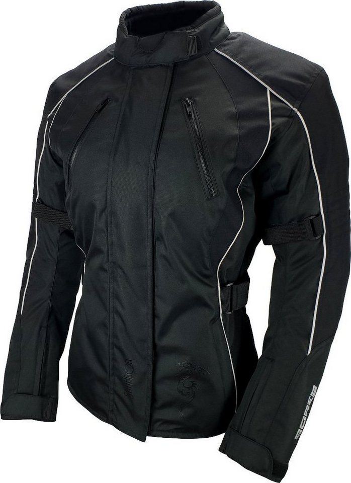 Bores Motorradjacke Shanon Damen Textiljacke Wasserdicht Atmungsaktiv reflektierende herausnehmbares reißverschlu von Bores