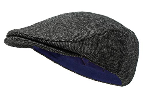 Borges & Scott Die Galway - Irish Tweed Flat Cap - Irischer Schiefer - Klein von Borges & Scott