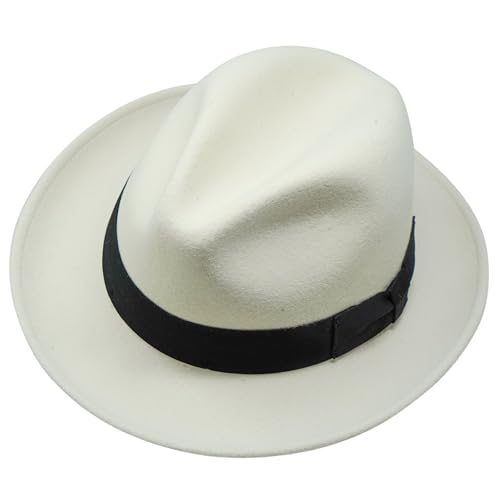 Borges & Scott - Natürlich Rohe Wolle Sommer - Fedora - Leichtgewichtig - 100% Wollfilz – Für die Reise knautschbar - Wasserabweisend - Snap Brim - S von Borges & Scott