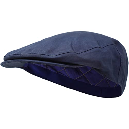 Borges & Scott The Stanley – Wasserdicht – Dry Wax Flat Cap, navy, M von Borges & Scott