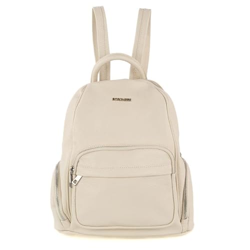 Pelletterie Borghese | Rucksack aus weichem Echtleder | Damen | Farbe Schwarz | Handwerk Made in Italy | klein leicht & elegant | ideal für Arbeit & Universität | Modell DENIS, beige Pelletterie Borghese | Rucksack aus weichem Echtleder | Damen | Farbe Schwarz | Handwerk Made in Italy | klein leicht & elegant | ideal für Arbeit & Universität | Modell DENIS, beige von Borghese - Pelletteria Artigianale