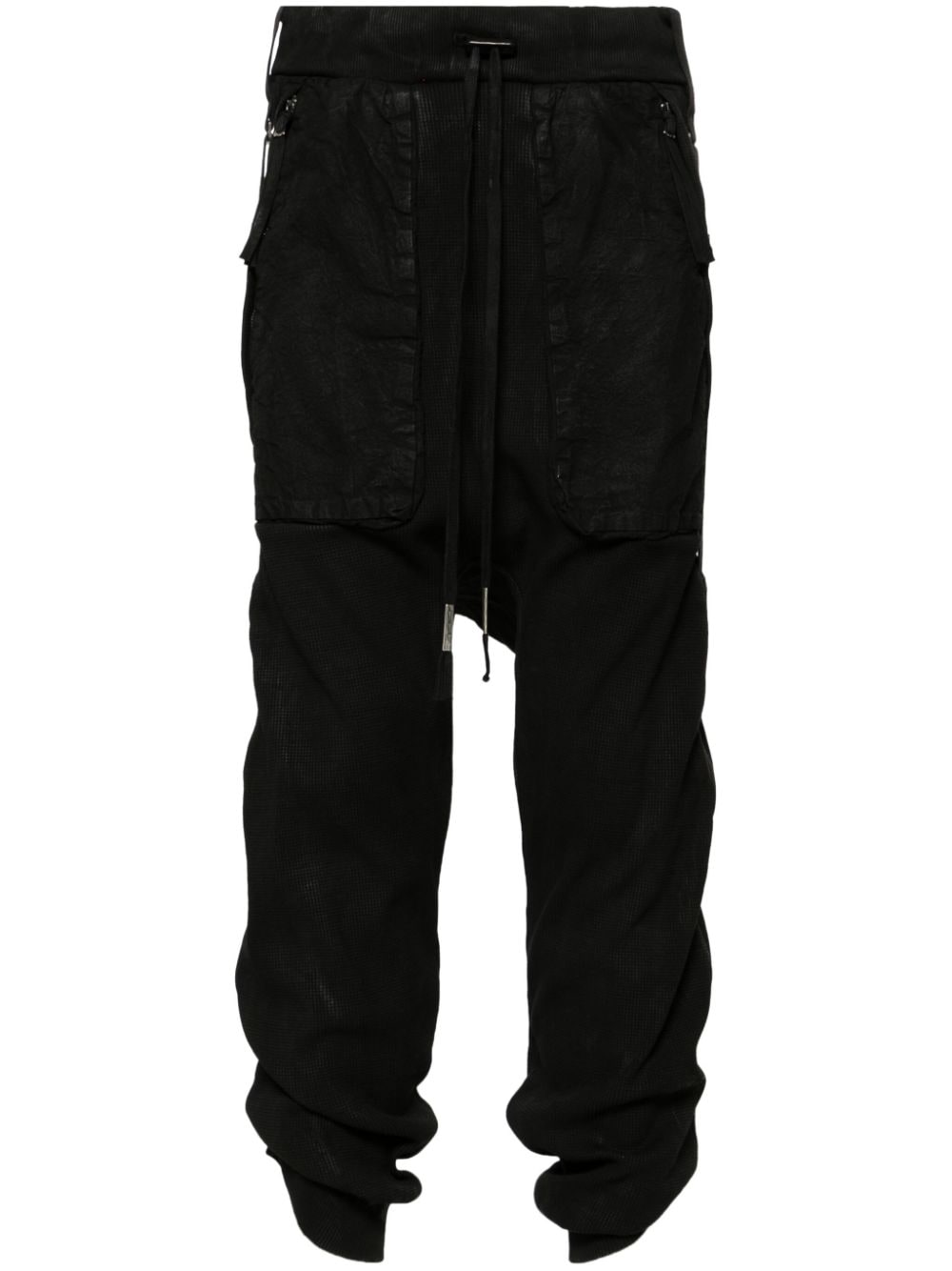 Boris Bidjan Saberi Halbhohe Cropped-Jogginghose - Schwarz von Boris Bidjan Saberi