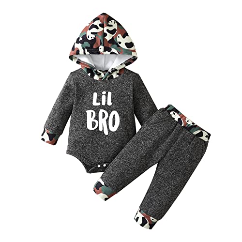 Borlai Baby Jungen Bruder passende Outfits Große kleine Kapuze Top Hose Klaidung Set von Borlai