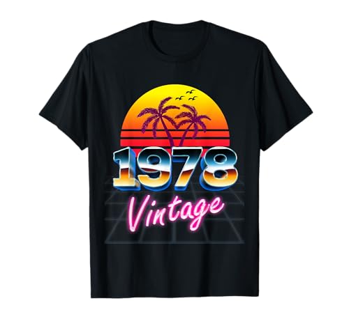 Vintage 1978 Hemd Retro 80er Jahre Stil 45. Geburtstag Männer Frauen T-Shirt Vintage 1978 Hemd Retro 80er Jahre Stil 45. Geburtstag Männer Frauen T-Shirt von Born 1978 45th Birthday Retro 80's Style