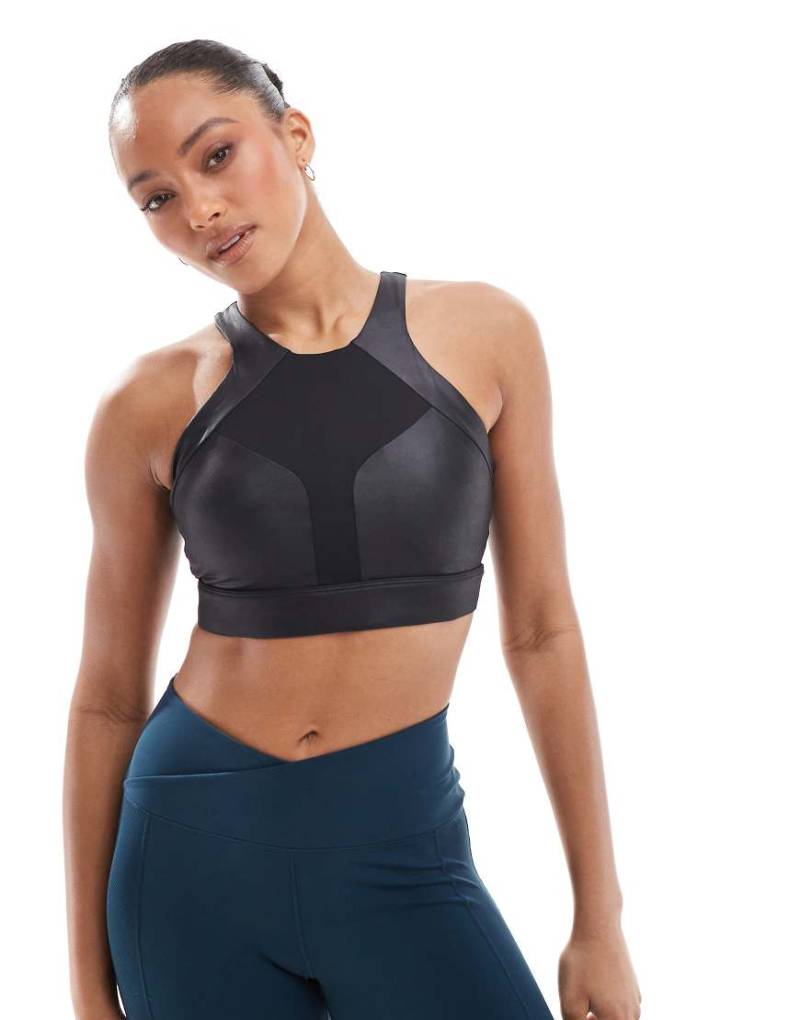 Born Living Yoga - Luana - Sport-BH in Schwarz mit hoher Stützfunktion von Born Living Yoga