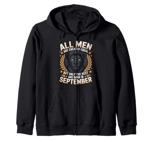 Alle Männer sind gleich dem besten geborenen September Geburtstag geschaffen Kapuzenjacke von Born September birthday tee