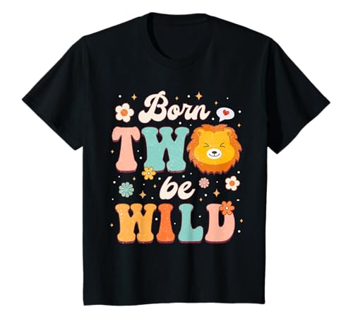 Kinder Born Two Be Wild Groovy 2. Geburtstag Wild Child Second Bday T-Shirt Kinder Born Two Be Wild Groovy 2. Geburtstag Wild Child Second Bday T-Shirt von Born Two Be Wild Groovy 2nd Birthday Tee