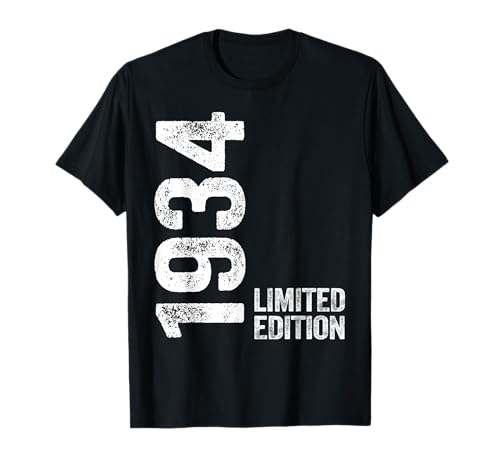 1934 Geburtstag Shirt 91. Geburtstag 91 Jahre Männer Frauen T-Shirt 1934 Geburtstag Shirt 91. Geburtstag 91 Jahre Männer Frauen T-Shirt von Born in 1934 Birthday Tees