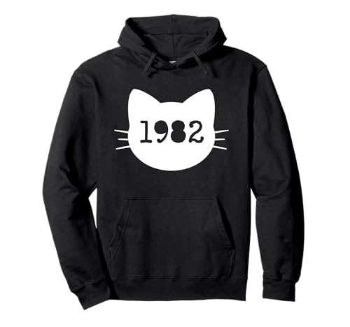 Katze Geboren im Jahr 1982 Geburtstag Katzen-Mama Katze Papa Pullover Hoodie Katze Geboren im Jahr 1982 Geburtstag Katzen-Mama Katze Papa Pullover Hoodie von Born in 1982 Year Birthday Cat Mom Cat Dad