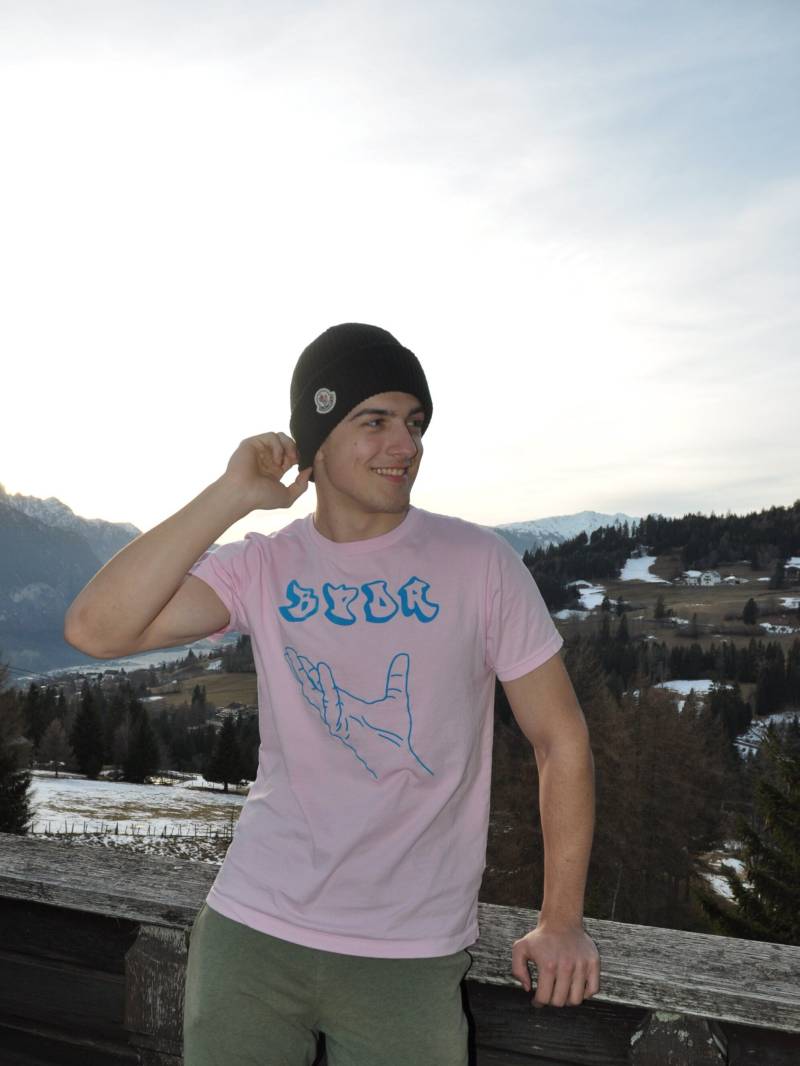 Bpdr T-Shirt Rosa/Blau Bpdr T-Shirt Rosa/Blau von BornPoorDieRich