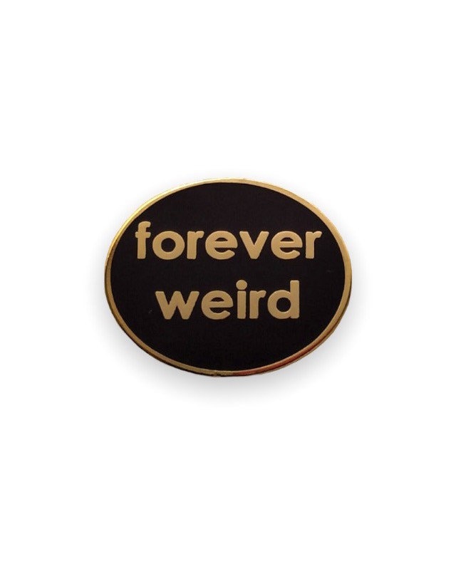 Für Immer Seltsam Anstecknadel 1"Gold Hart Emaille Lustig Pin Niedlich Punk Goth Für Immer Seltsam Anstecknadel 1"Gold Hart Emaille Lustig Pin Niedlich Punk Goth von BornRadShop