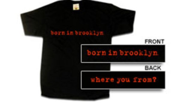 Geboren in Brooklyn T-Shirt Schreibmaschinenschrift Geboren in Brooklyn T-Shirt Schreibmaschinenschrift von BorninBrooklynshop